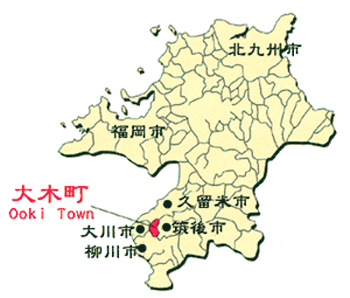 （地図）福岡県内の位置図