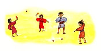 （イラスト）こどもたちの遊びの様子